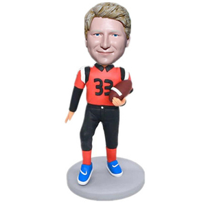 Personalisiertes Rugby-Spieler-Wackelkopf-Geschenk