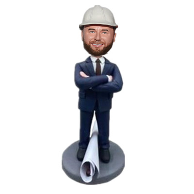 Bobblehead personalizado del ingeniero arquitecto